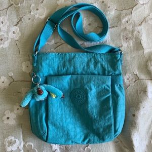 Kipling Aqua Crossbody Purse
